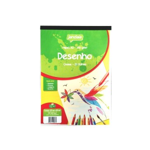 BLOCO DE DESENHO CREME A3 140G/M² COM 20 FOLHAS JANDAIA