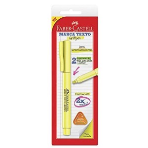 MARCA TEXTO AMARELO GRIFPEN BLISTER FABER CASTELL