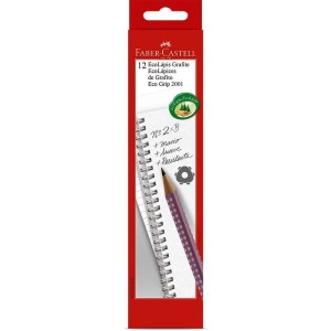 LÁPIS GRAFITE Nº2 GRIP 2001B LILAS FABER CASTELL