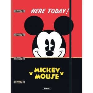 FICHÁRIO UNIVERSITÁRIO COM ELÁSTICO MICKEY MOUSE 6885 FORONI