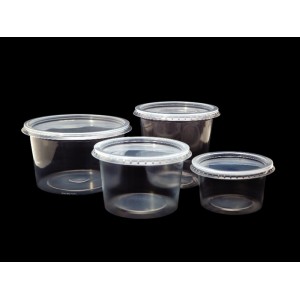 EMBALAGEM POTE REDONDO COM TAMPA 750ML C/25 UNIDADES ORLEPLAST