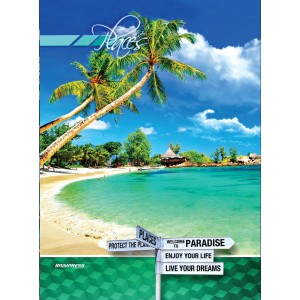 CADERNO 200FLS 10 MATÉRIAS UNIVERSITÁRIO CAPA DURA PLACES LINE BRIMPRESS