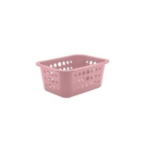 CESTA ORGANIZADORA PLASTICA 1,5L 18,5x14,5x8CM CO410 ROSA OU