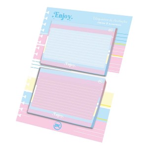 BLOCO DE ANOTAÇÕES SMART KIT 2 X 20FLS ENJOY 3816 DAC