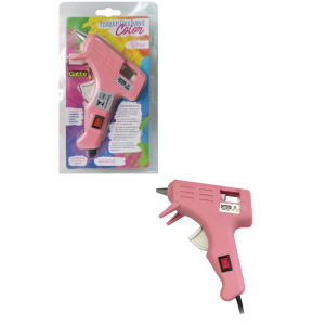PISTOLA DE COLA QUENTE PEQUENA 10W ROSA 4009 MAKE