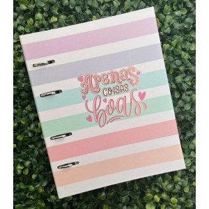 CADERNO ARGOLADO COLEGIAL 80FLS 90G APENAS COISAS BOAS MERCI