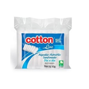 ALGODÃO HIDRÓFILO SANFONADO 50G COTTON LINE