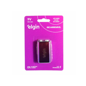 BATERIA RECARREGÁVEL 250MAH 9V ELGIN