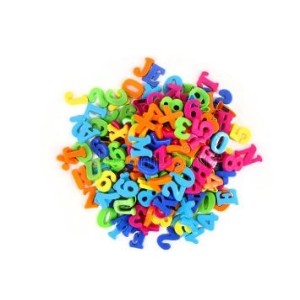 LETRAS E NUMEROS PLÁSTICOS COM 50 UNIDADES MP