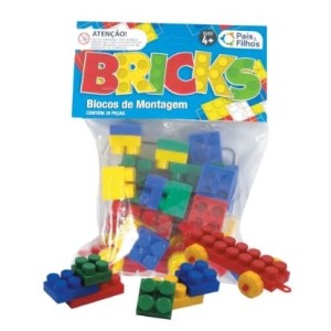 BLOCOS DE MONTAR COM 29 PEÇAS REF.4745 PAIS & FILHOS