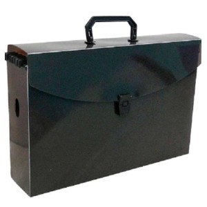 PASTA MALETA FUMÊ COM 6 PASTAS SUSPENSAS ACP