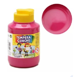 TINTA GUACHE ROSA 537 DE 250ML ACRILEX
