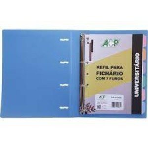 FICHÁRIO DE CAPA PLÁSTICA SWEET AZUL ACP