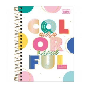 CADERNETA 1/8  BE NICE DE ESPIRAL COM 80 FOLHAS TILIBRA