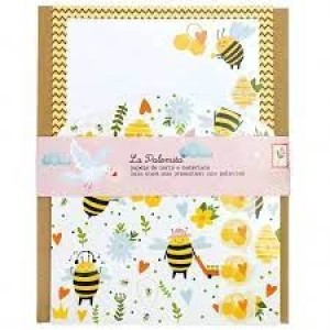 KIT PAPÉIS DE CARTA COM ENVELOPE BUSY BEES BUENDIA
