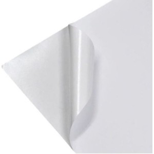VINIL BRANCO BRILHANTE ADESIVO JATO DE TINTA COM 10 FOLHAS USAFOLIEN