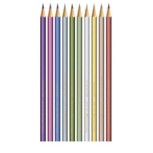 LÁPIS 10 CORES METALLIC FABER CASTELL