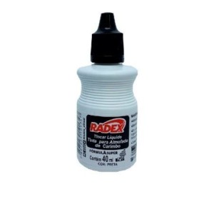 TINTA PARA CARIMBO 40ML PRETA RADEX