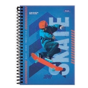 CADERNO 1/4 80FLS CAPA DURA ESPIRAL JUMP FORONI