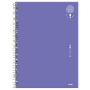 CADERNO 1/4 160FLS CAPA DURA ESPIRAL OFFICE COLOR FORONI