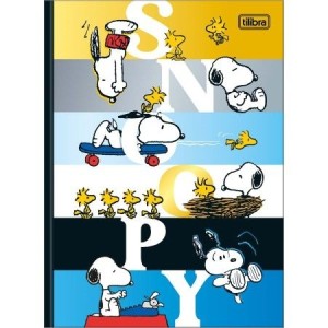CADERNO 80FLS COLEGIAL CAPA DURA BROCHURA SNOOPY TILIBRA