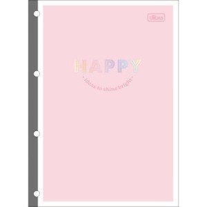 BLOCO PARA FICHÁRIO UNIVERSITÁRIO 80FLS 56G  HAPPY TILIBRA