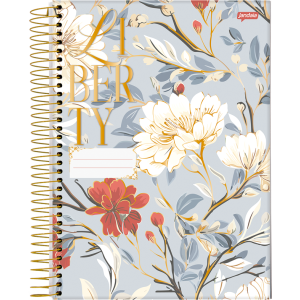 CADERNO 80FLS 1/4 CAPA DURA ESPIRAL LIBERTY JANDAIA
