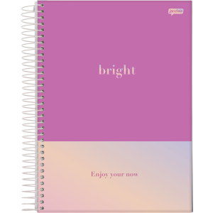 CADERNO 80FLS 1/4 CAPA DURA ESPIRAL BRIGHT JANDAIA