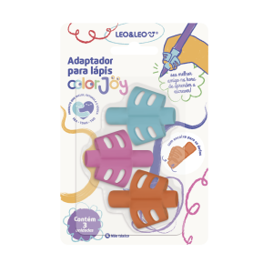 ADAPTADOR PARA LÁPIS GRIP BORRACHA STETRO C/3 UNIDADES LEO&LEO JOCAR
