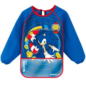 AVENTAL INFANTIL COM MANGA SONIC LEO&LEO 