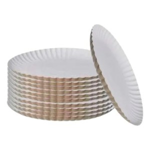 PRATO DE PAPELÃO PINUS 17,5CM N3 C/10 UNIDADES DESKART